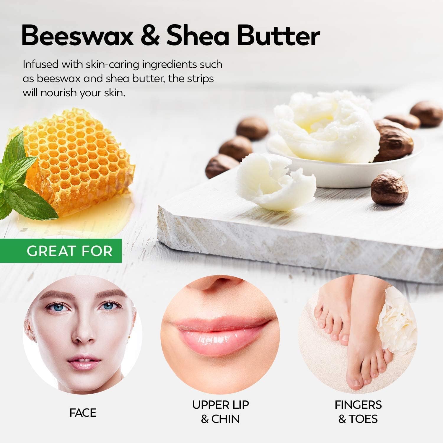 ShineMore Facial Wax Strips for hair removal - Hypoallergenic for All Skin Types - Image 4