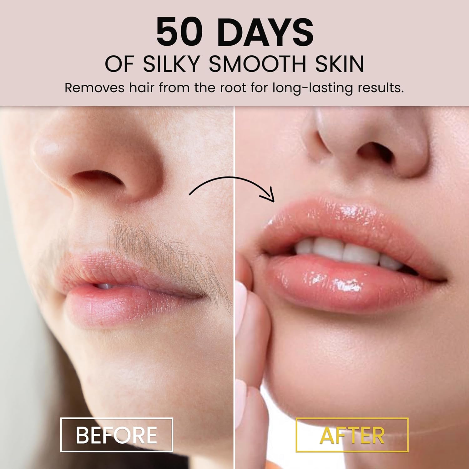 Facial Wax Strips for Hair Removal: Fast Working and Gentle for Face, Eyebrow, Upper Lip, Chin - Image 6