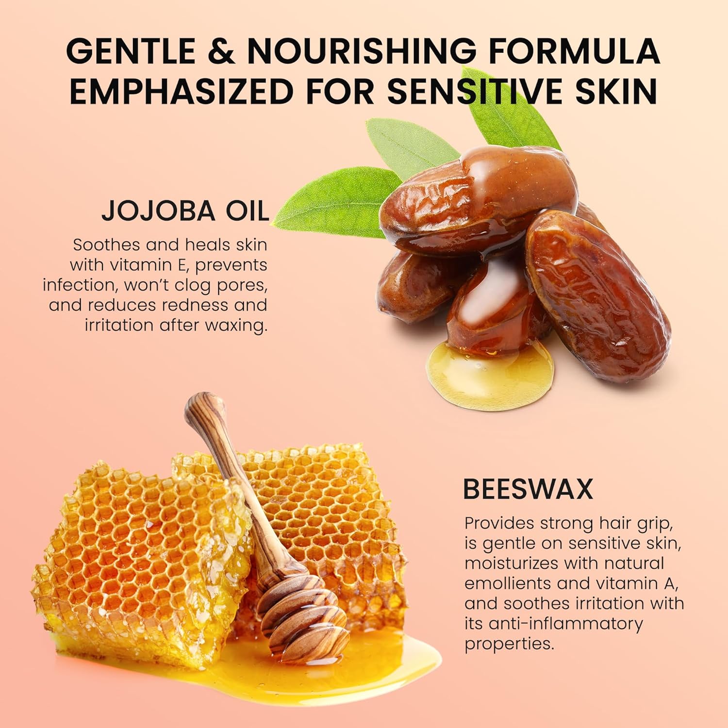 Facial Wax Strips for Hair Removal: Fast Working and Gentle for Face, Eyebrow, Upper Lip, Chin - Image 2