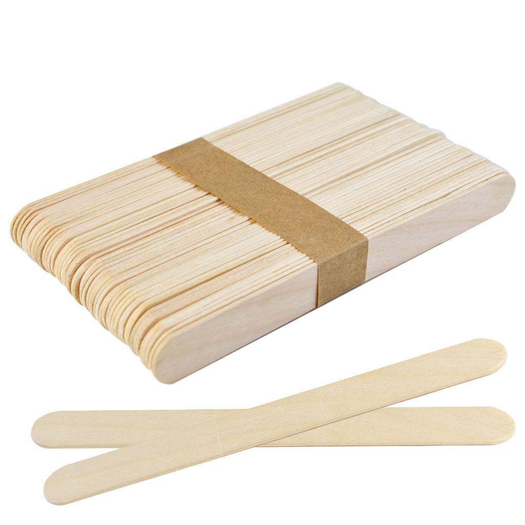 ShineMore 400pcs Wooden Wax Sticks Wax Spatulas Wax Applicator Craft Sticks for Hair Eyebrow Removal (400 Piece Assortment) - Image 3