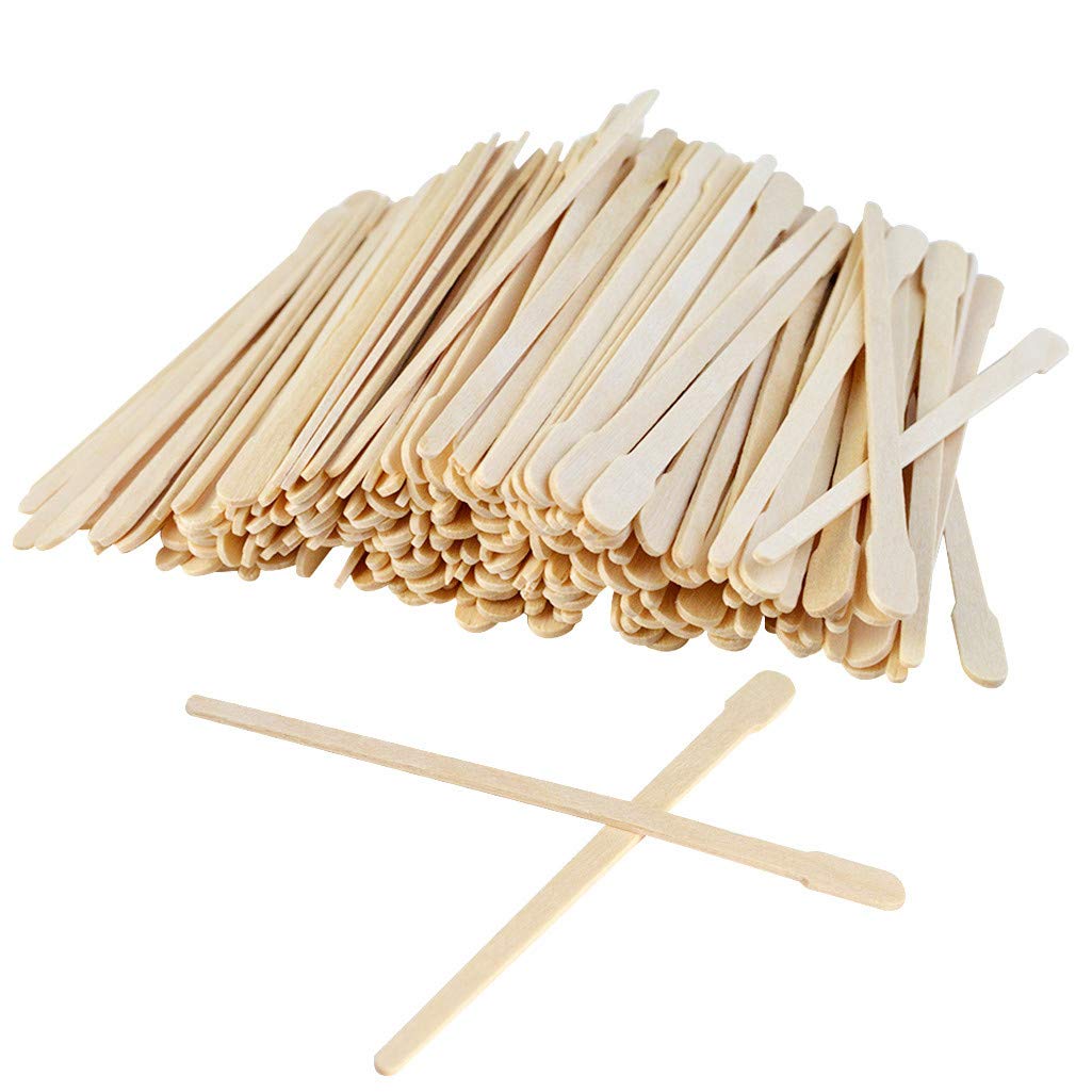 ShineMore 400pcs Wooden Wax Sticks Wax Spatulas Wax Applicator Craft Sticks for Hair Eyebrow Removal (400 Piece Assortment) - Image 5